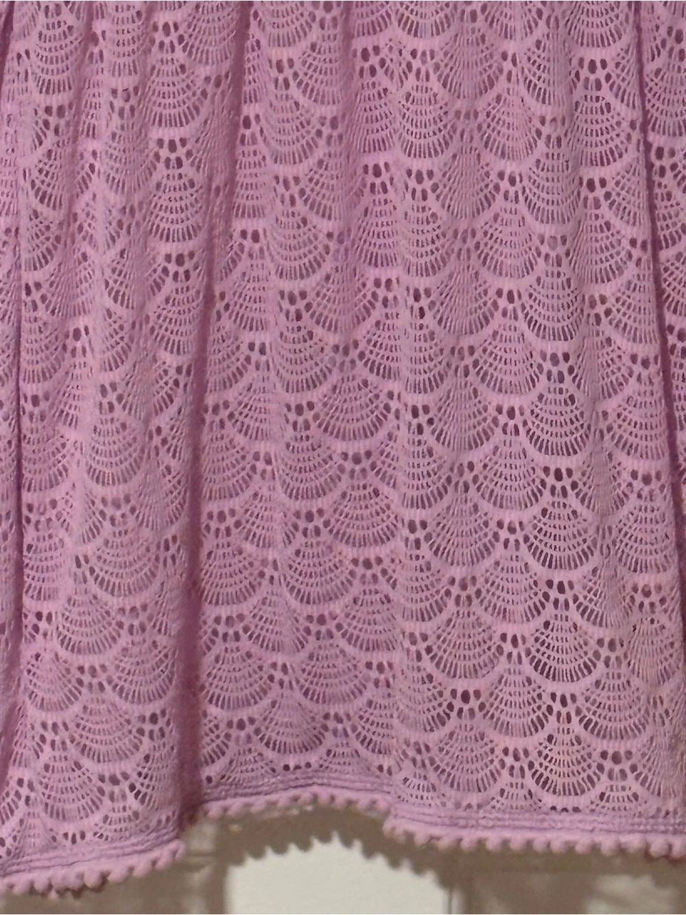 Elegant Purple Lace Girls Bathing Suit Coverup dress